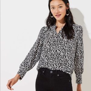 Loft Cheetah Blouse